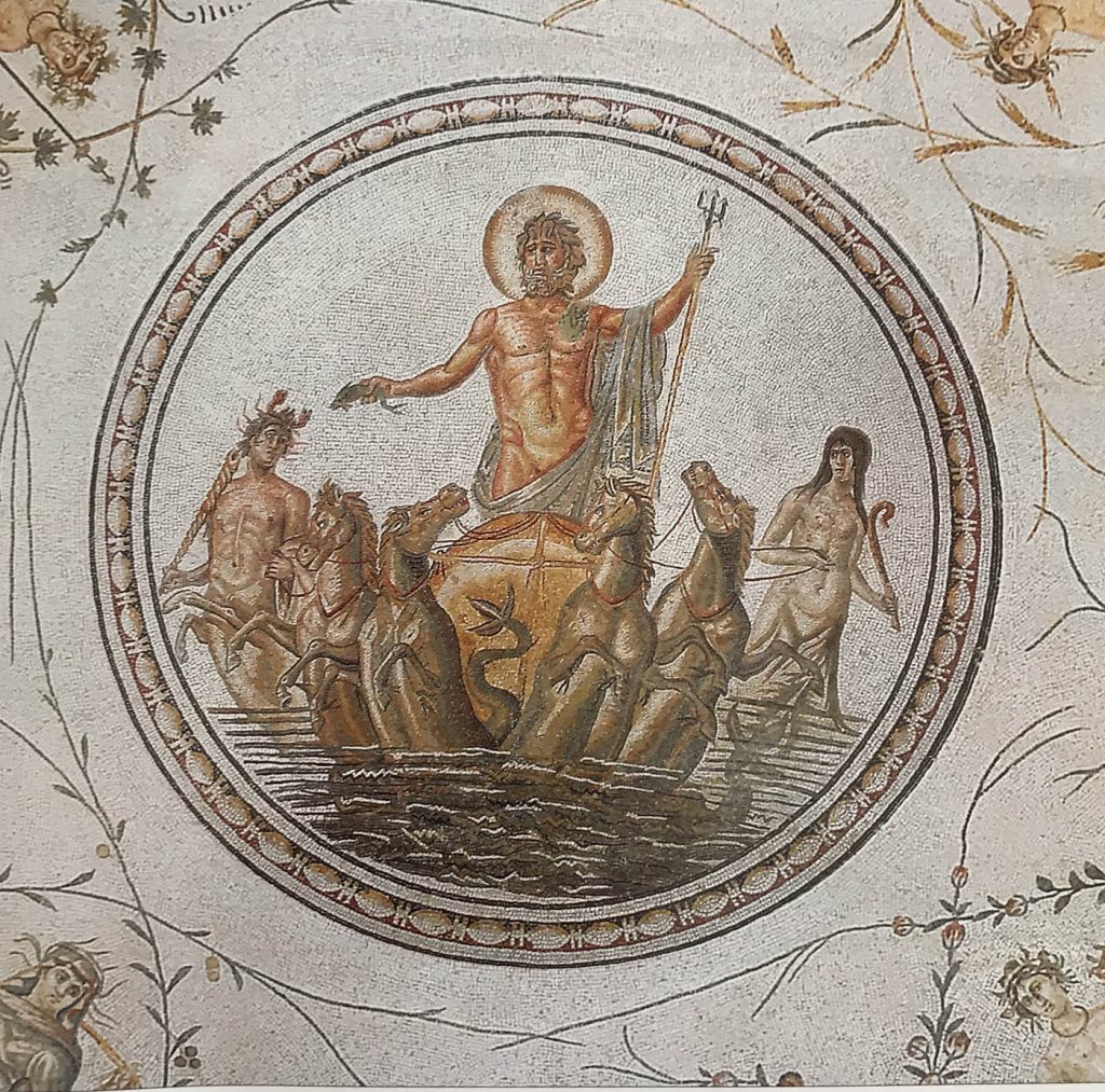 Tunus Bardo Müzesindeki Roma dönemi mozaikleri