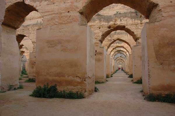 Meknes'teki silo ve at ahırları