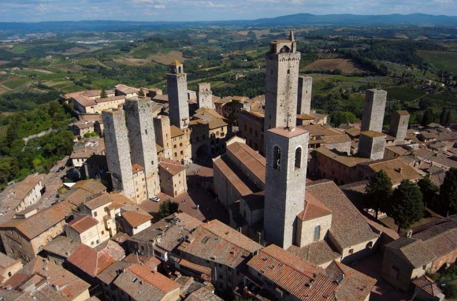 San Gimignano'daki kuleler